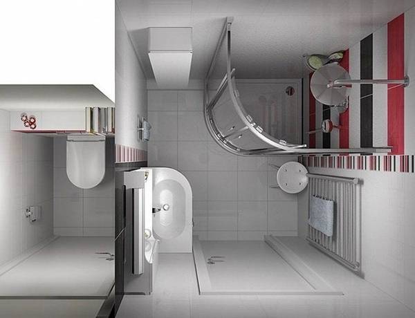 Дизайн ванной комнаты с душевой кабиной с фото