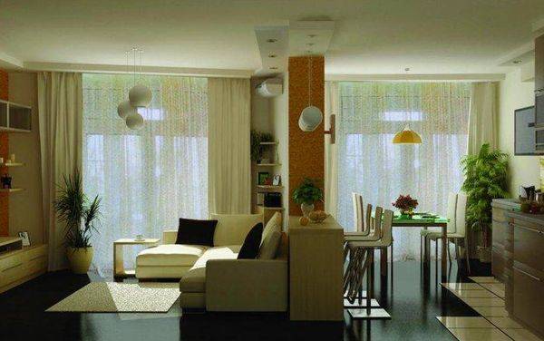 Дизайн зала в маленькой квартире: минимализм, авангард, классика - фото