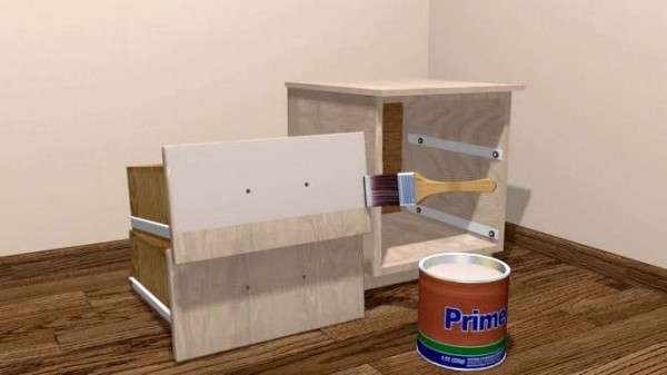 Как покрасить мебель из дсп правильно - фото