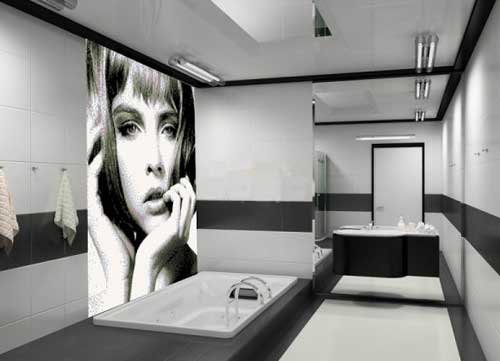 Как выбрать панно на стену в ванную комнату с фото