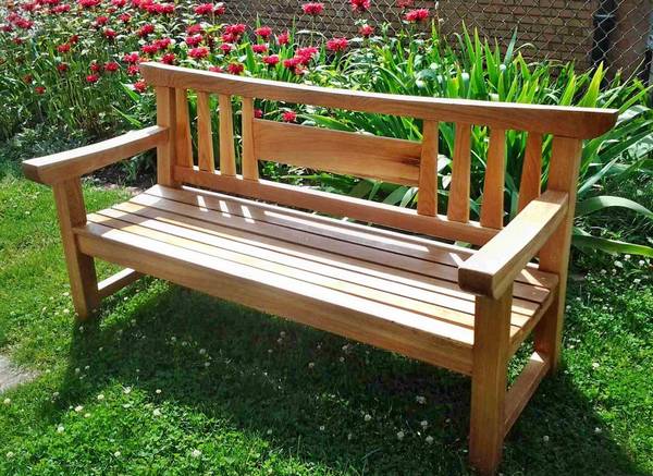 Садовая скамейка для дачи своими руками: чертежи, размеры, фото - фото