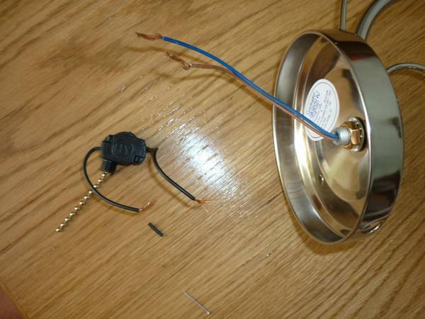 Веревочный выключатель для бра схема подключения