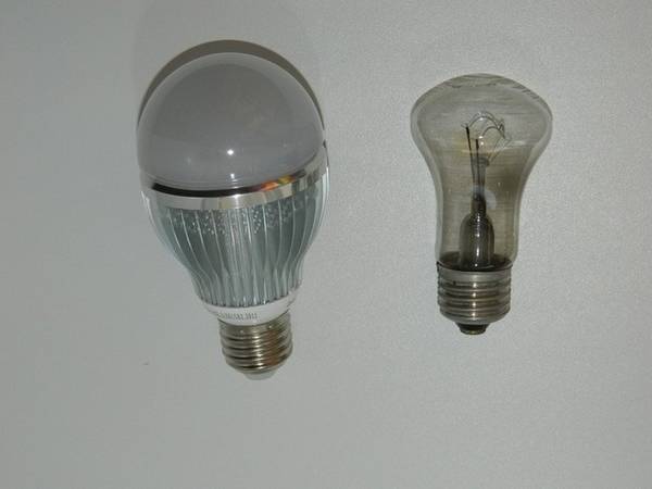 Сравниваем лампы накаливания и светодиодные  какие лучше? с фото